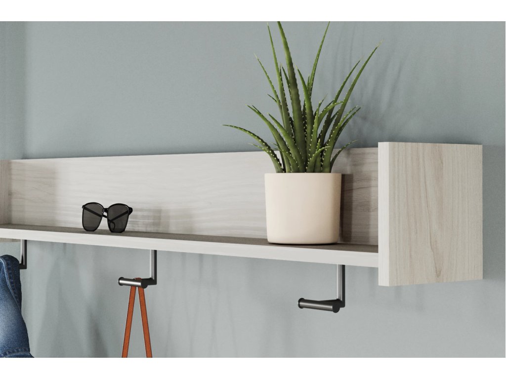 Socalle Wall Mounted Coat Rack with Shelf - image 4