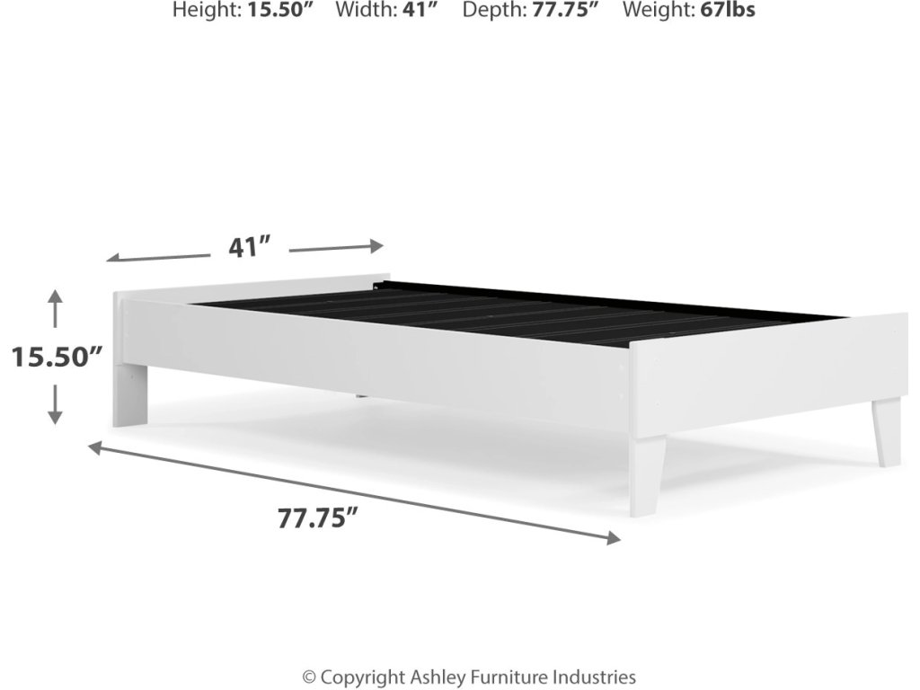 Piperton Twin Platform Bed - image 8