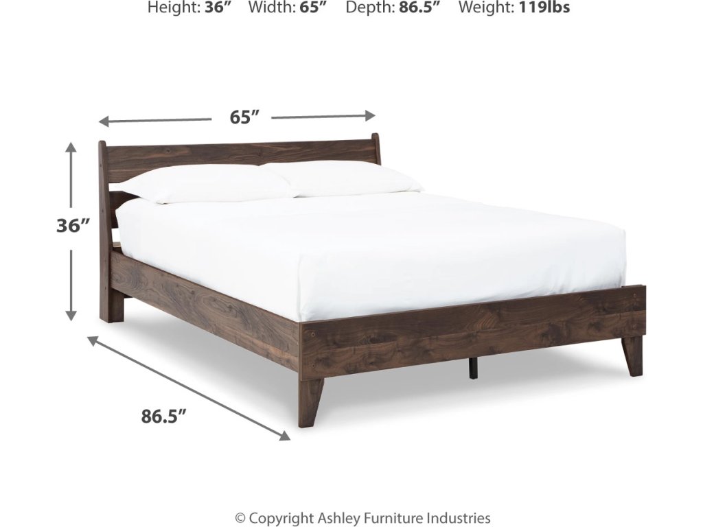 Calverson Queen Panel Platform Bed - image 3
