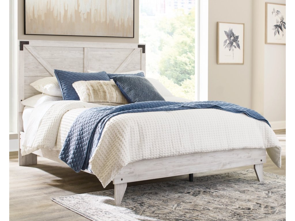 Shawburn Queen Crossbuck Panel Platform Bed - image 1