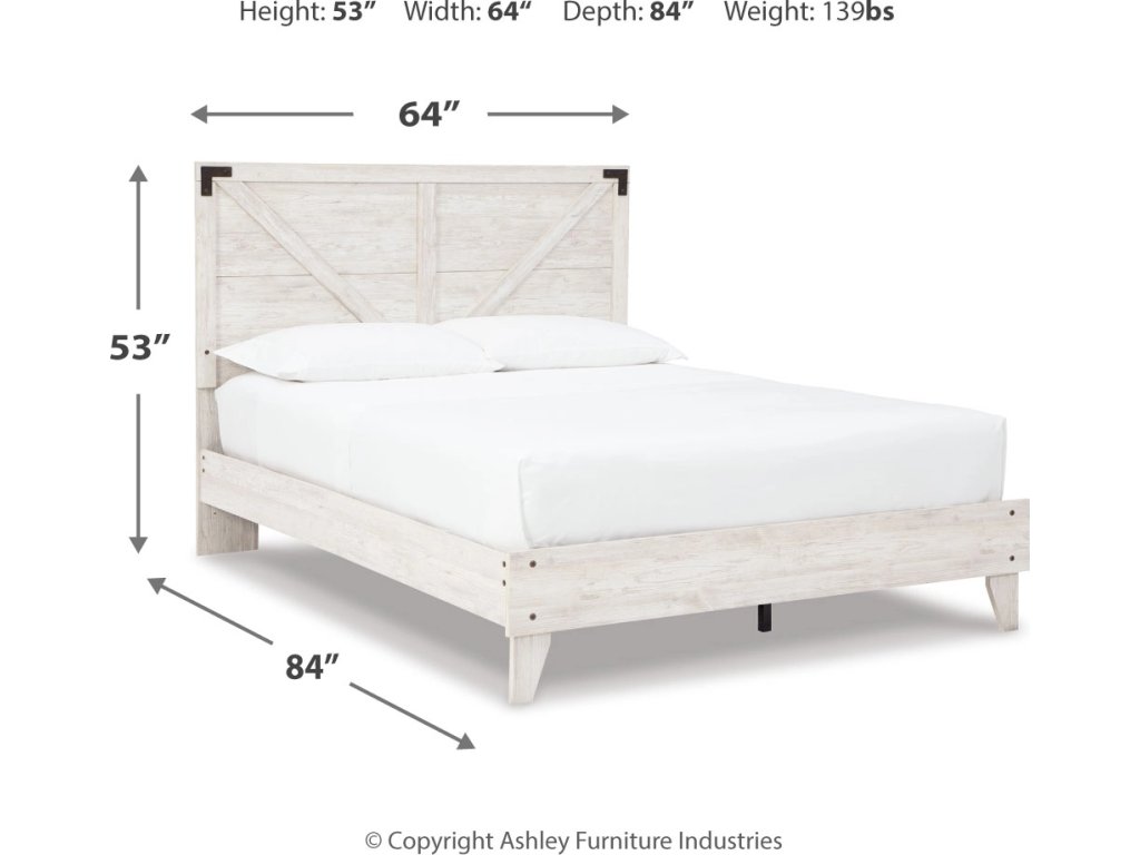 Shawburn Queen Crossbuck Panel Platform Bed - image 3