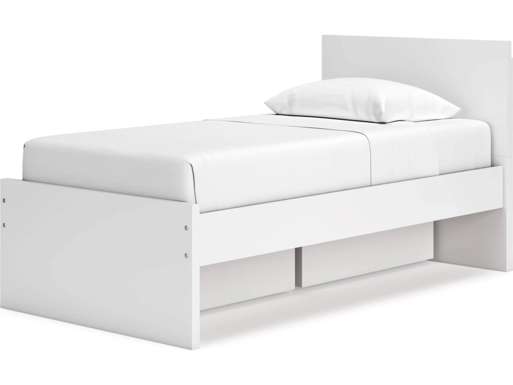 Onita Twin Panel Platform Bed with 1 Side Storage - image 3