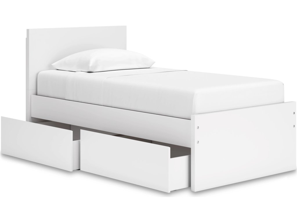 Onita Twin Panel Platform Bed with 1 Side Storage - image 4