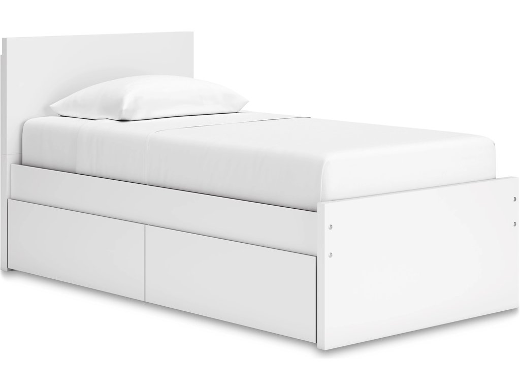 Onita Twin Panel Platform Bed with 1 Side Storage - main image
