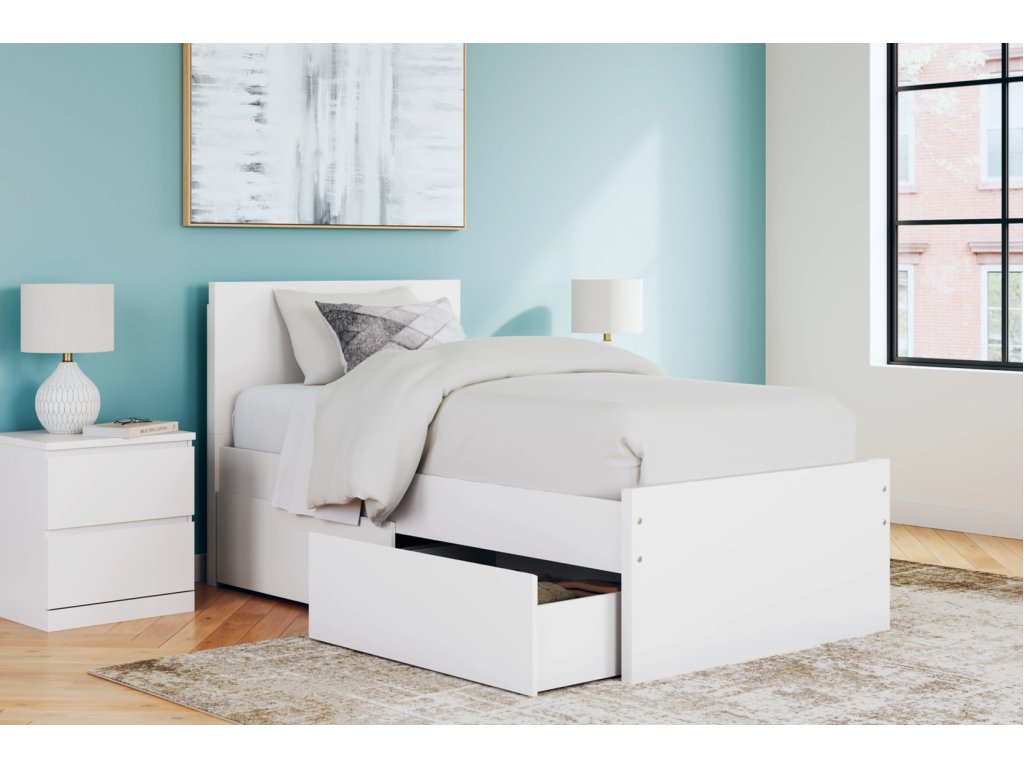 Onita Twin Panel Platform Bed with 1 Side Storage - image 9