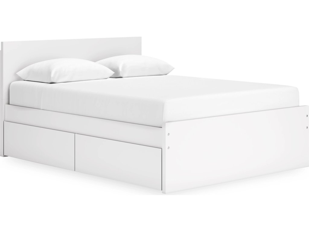 Onita Queen Panel Platform Bed with 2 Side Storage - main image
