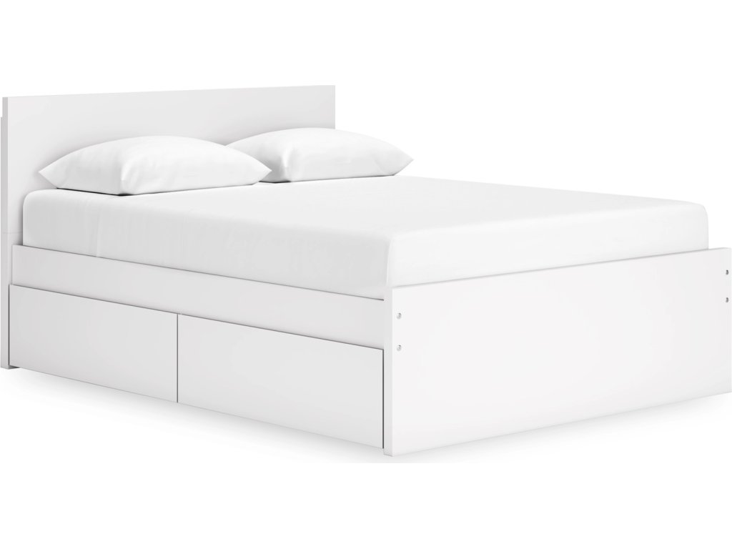 Onita Queen Panel Platform Bed with 1 Side Storage - main image