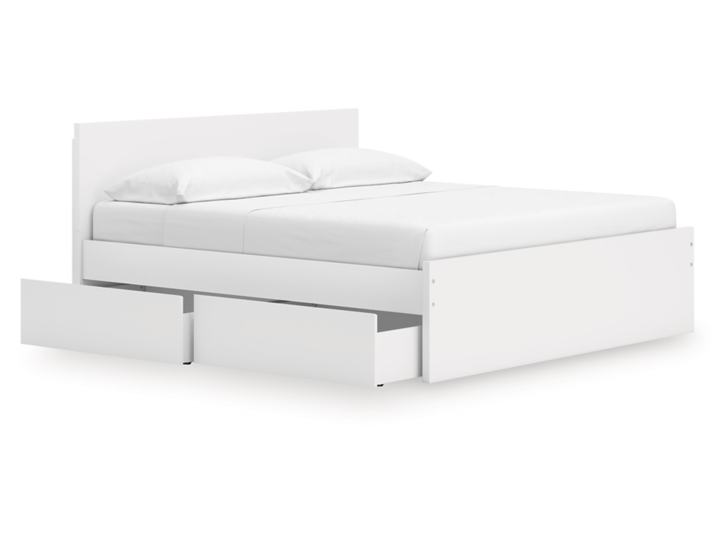 Onita King Panel Platform Bed with 2 Side Storage - image 2