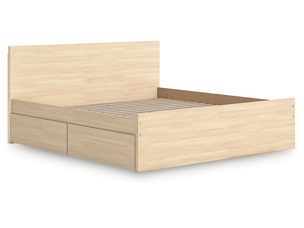Onita King Panel Platform Bed with 2 Side Storage - image 3