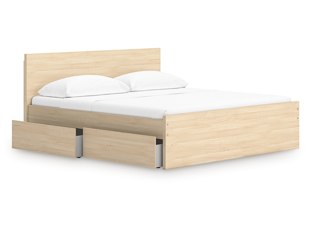 Onita King Panel Platform Bed with 2 Side Storage - image 2