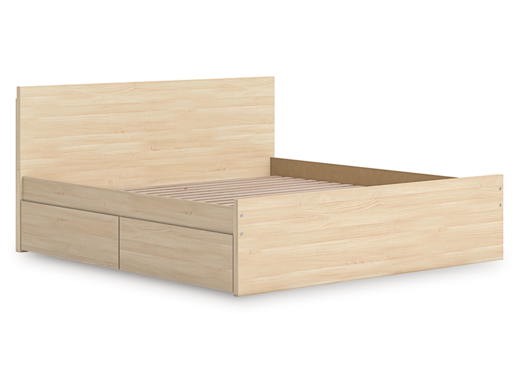 Onita King Panel Platform Bed with 1 Side Storage - image 3