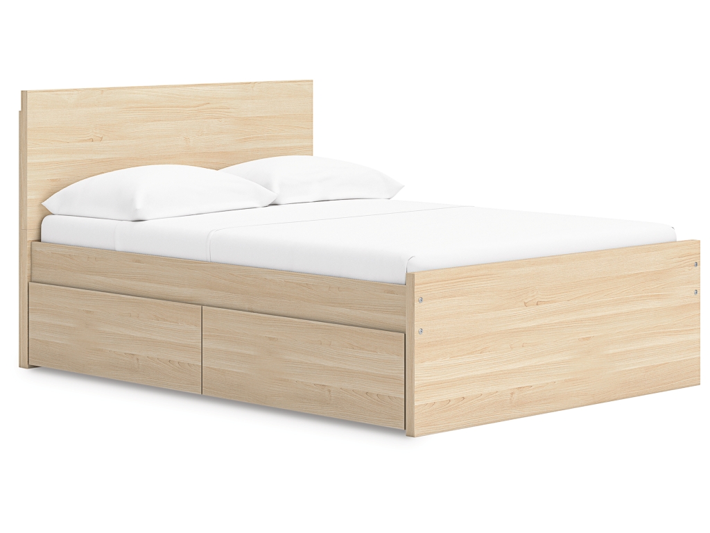 Onita Full Panel Platform Bed with 1 Side Storage - main image