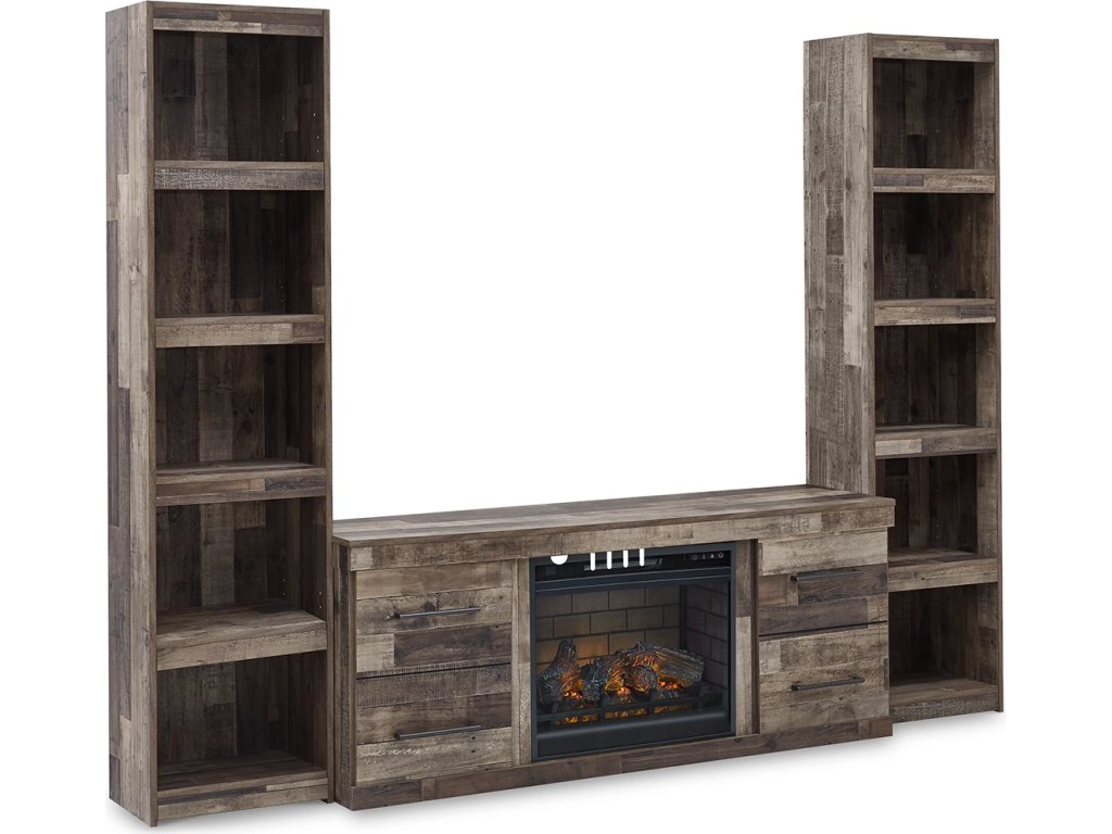 Derekson 3-Piece Entertainment Center with Electric Fireplace - main image