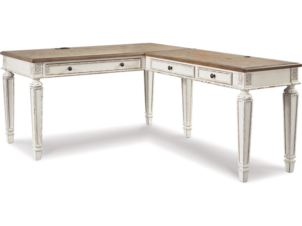 Realyn Lift-top Desk, L-shaped Desk and 4 Bookcases - image 2