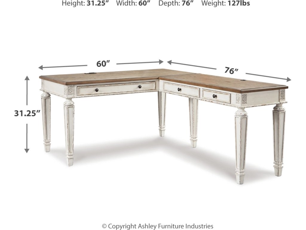 Realyn 2-Piece Home Office Desk - image 3