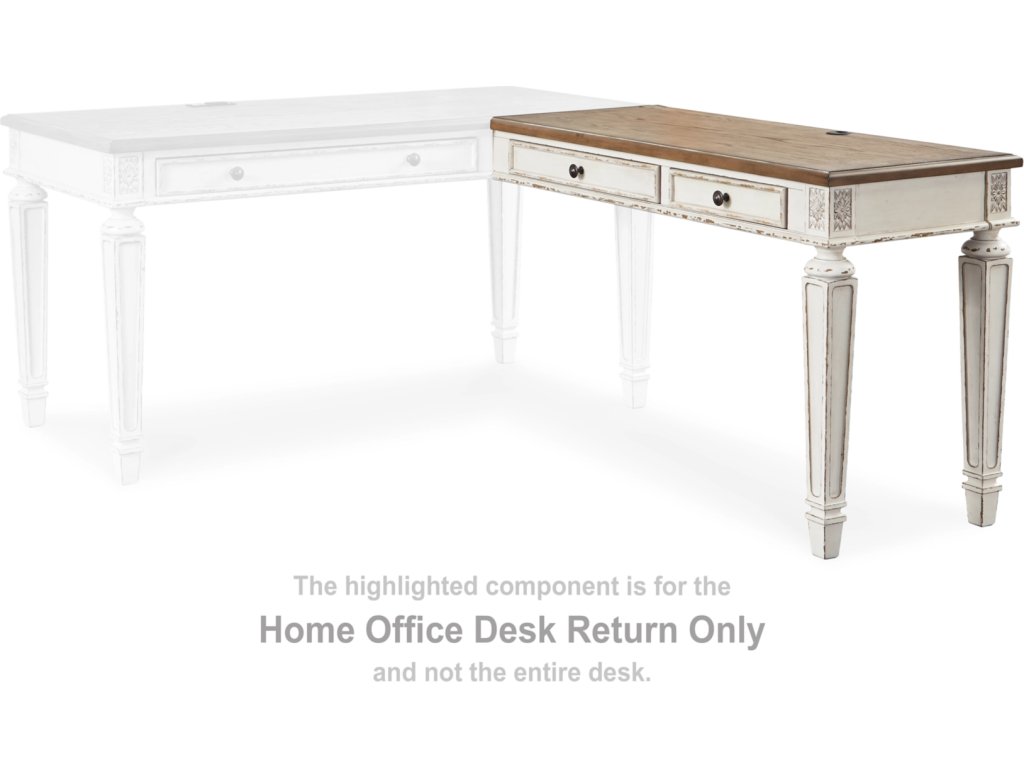 Realyn Home Office Desk Return - main image