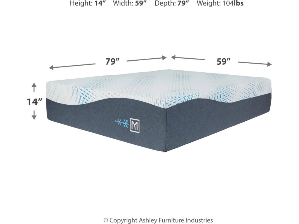 Millennium Cushion Firm Gel Memory Foam Hybrid King Mattress - image 7