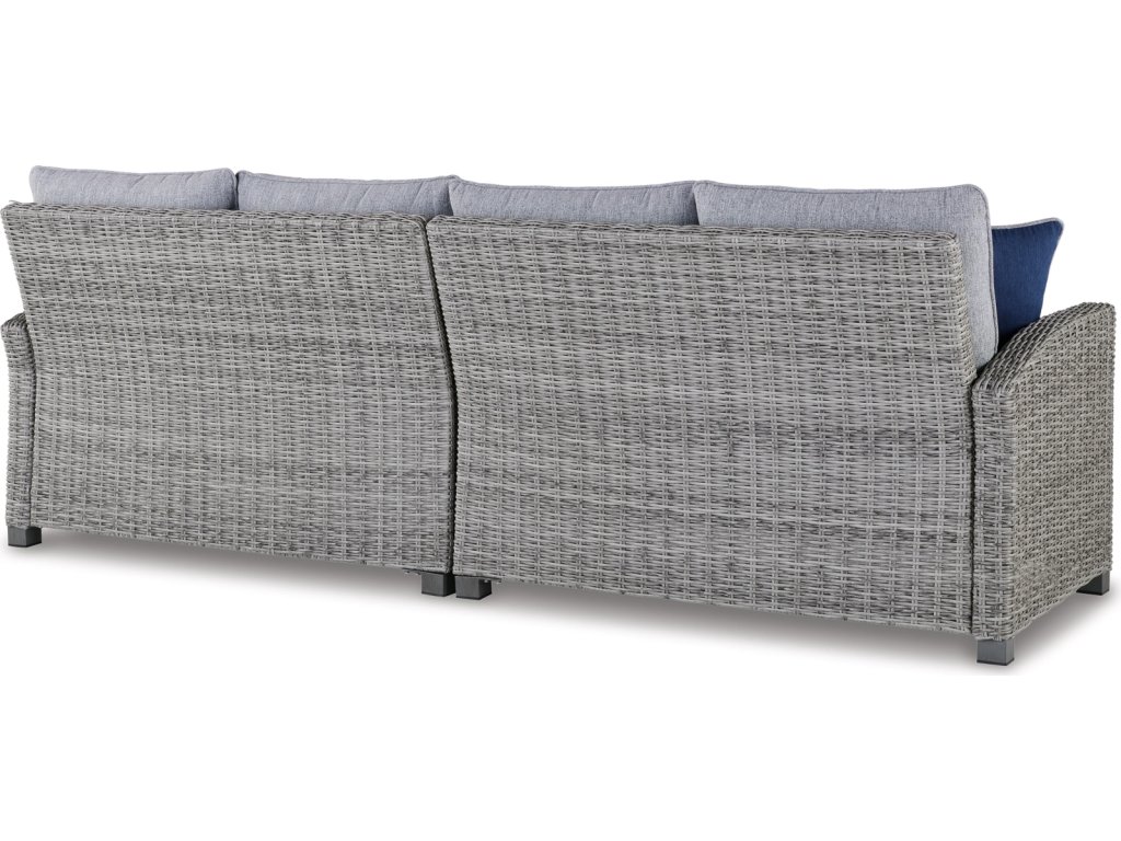 Naples Beach Outdoor Right and Left-arm Facing Loveseat with Cushion (Set of 2) - image 2