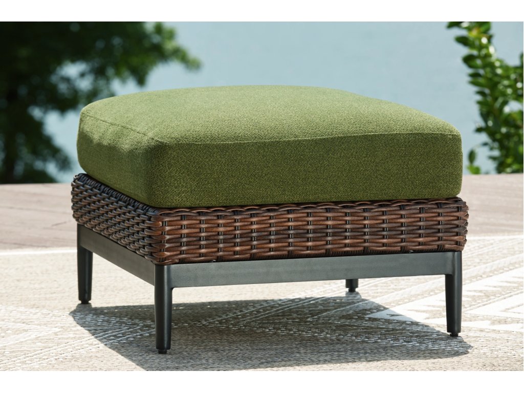 Horizon Hall Outdoor Ottoman with Cushion - image 1