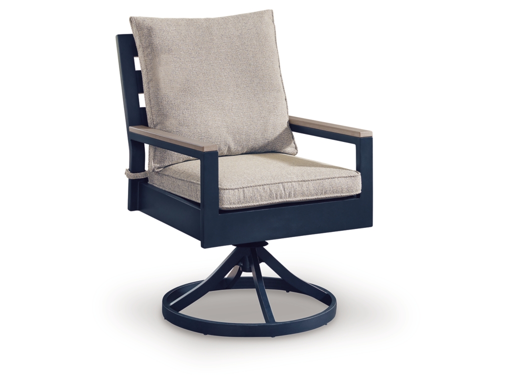 East Beach Outdoor Swivel Chair with Cushion (Set of 2) - image 2