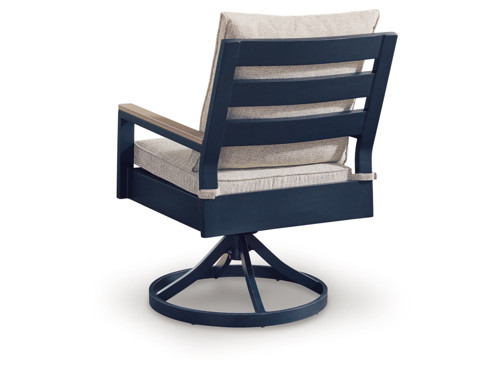 East Beach Outdoor Swivel Chair with Cushion (Set of 2) - image 4