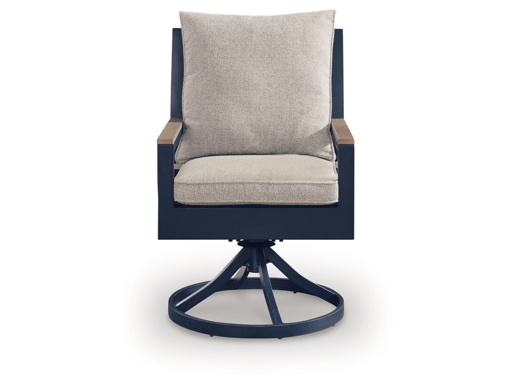 East Beach Outdoor Swivel Chair with Cushion (Set of 2) - image 3