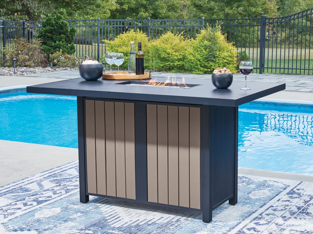 East Beach Outdoor Bar Table with Fire Pit - image 1