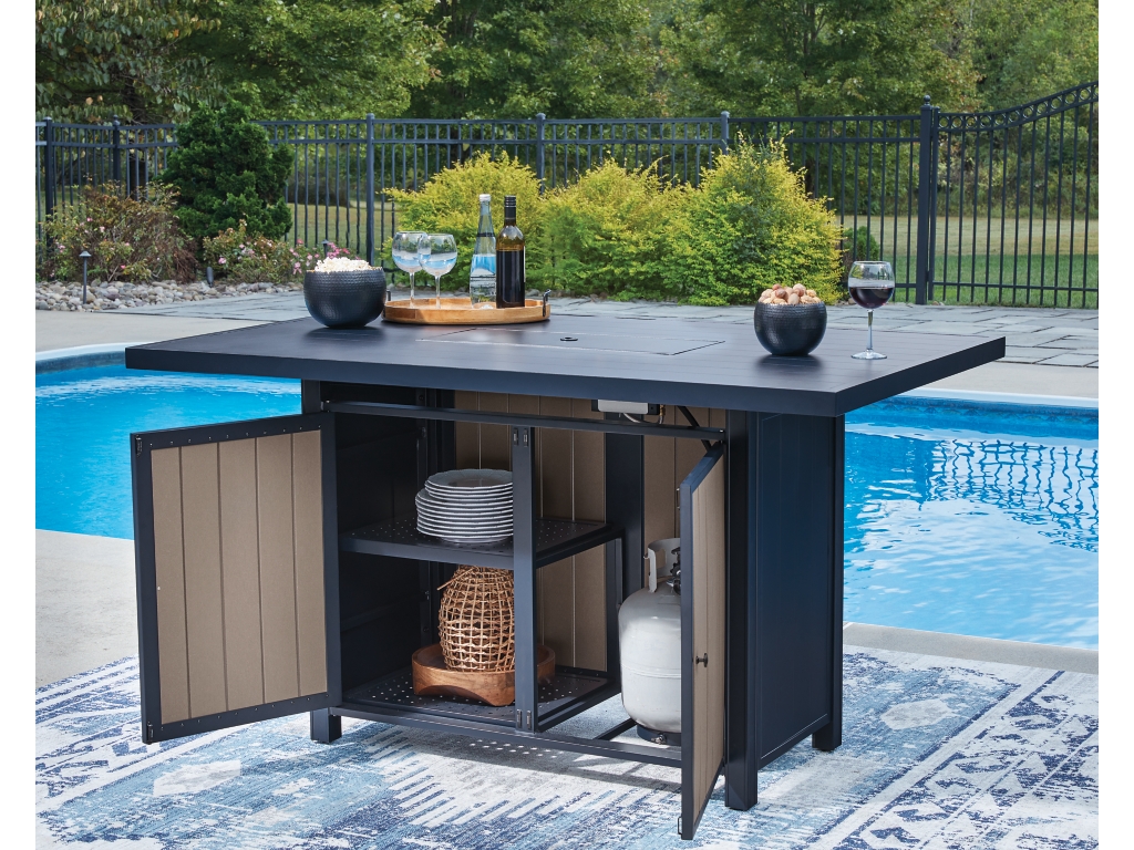 East Beach Outdoor Bar Table with Fire Pit - image 6