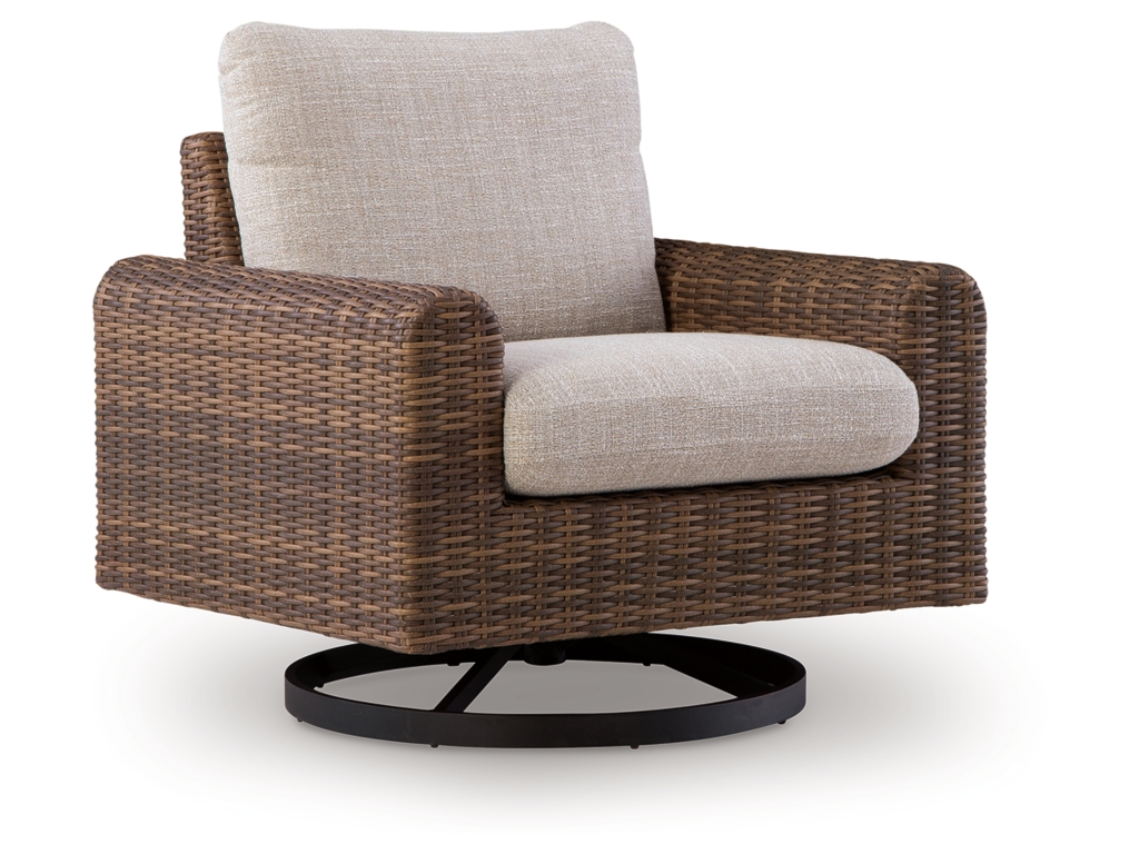 Dolan Creek Outdoor Swivel Lounge Chair with Cushion - main image