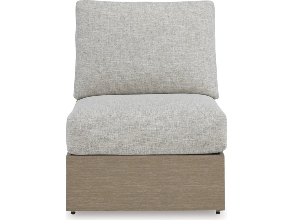 Kimpton Isle Outdoor Armless Chair with Cushion - image 2