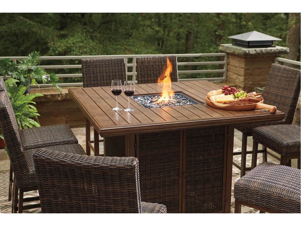 Paradise Trail Bar Table with Fire Pit - image 8
