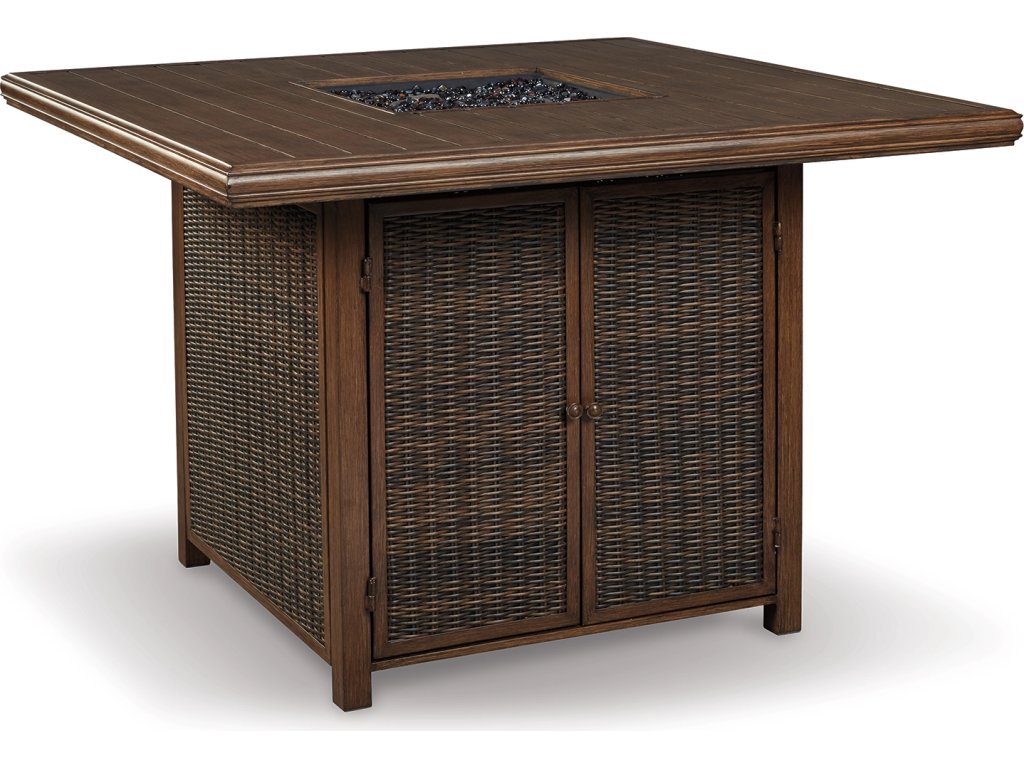 Paradise Trail Bar Table with Fire Pit - main image