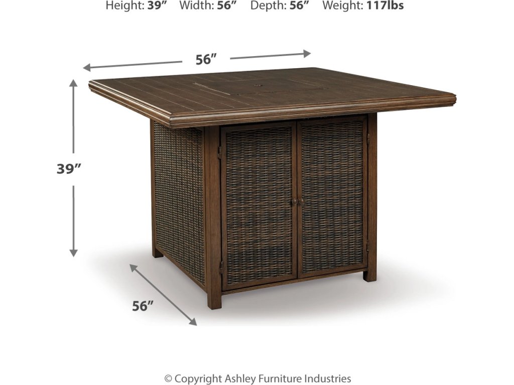 Paradise Trail Bar Table with Fire Pit - image 3
