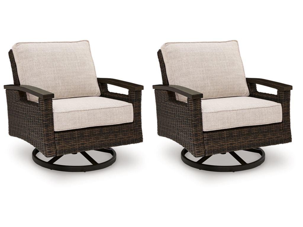 Monterey Point Outdoor Swivel Lounge Chair (Set of 2) - main image