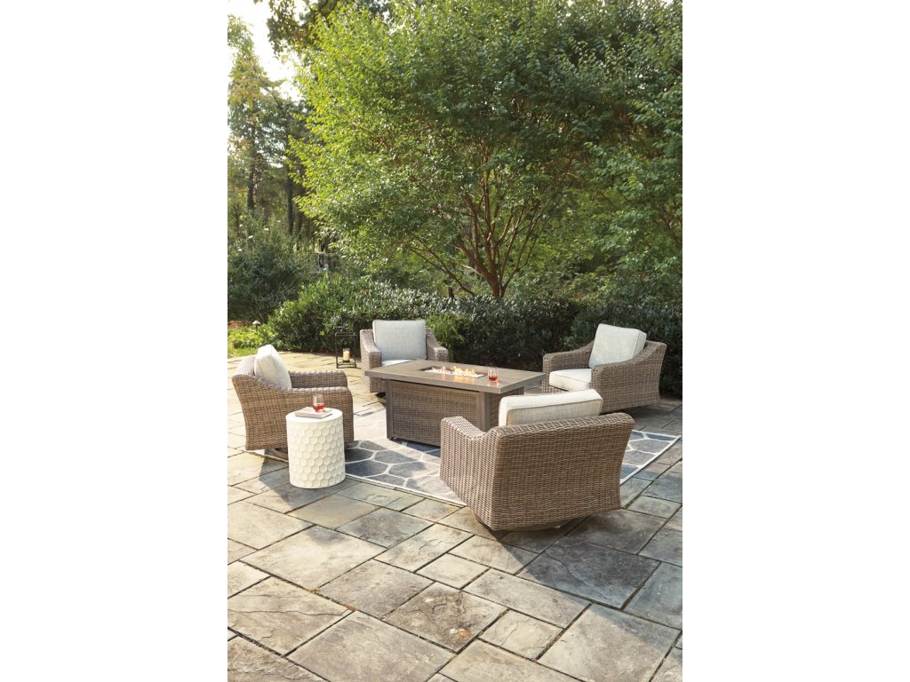 Beachcroft 5-Piece Outdoor Fire Pit Table with 4 Chairs - image 3