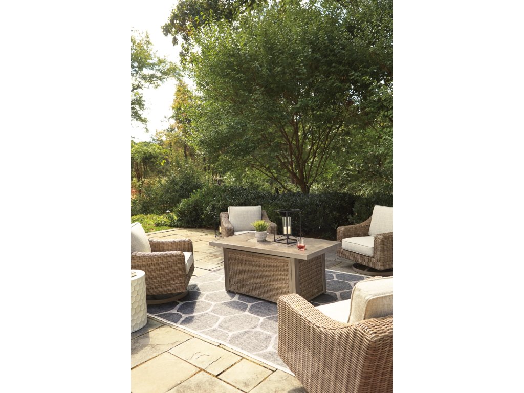 Beachcroft 5-Piece Outdoor Fire Pit Table with 4 Chairs - image 5
