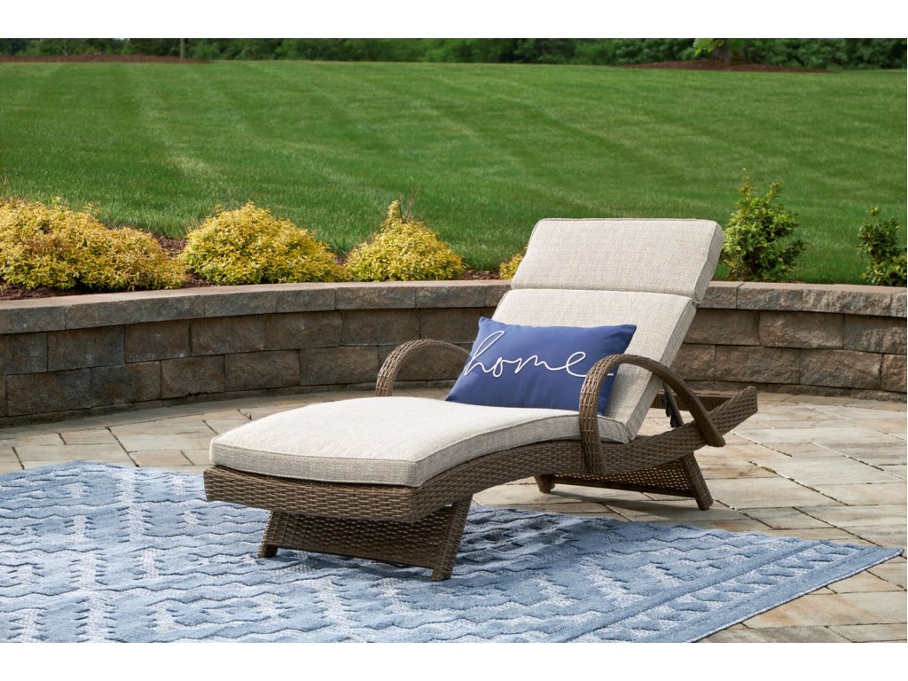 Beachcroft Outdoor Chaise Lounge with Cushion - image 1