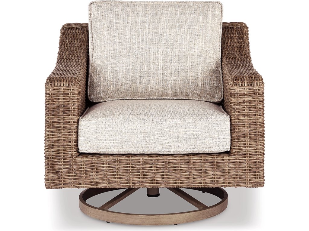 Beachcroft Outdoor Swivel Lounge with Cushion - image 2