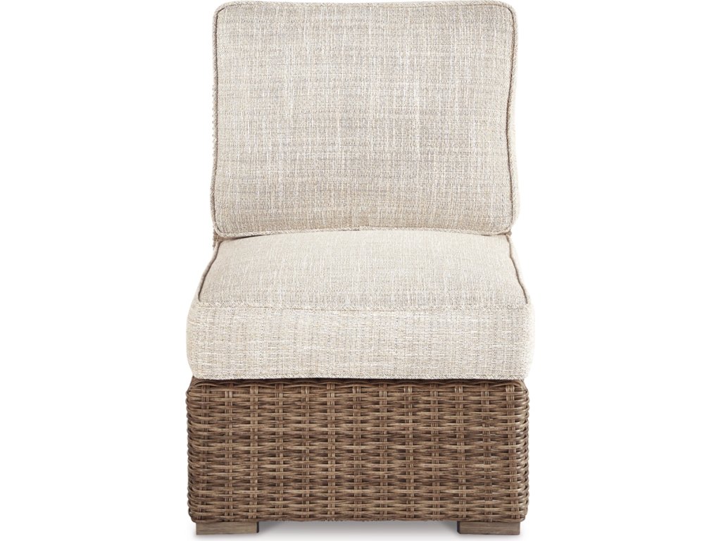 Beachcroft Outdoor Armless Chair with Cushion - image 1