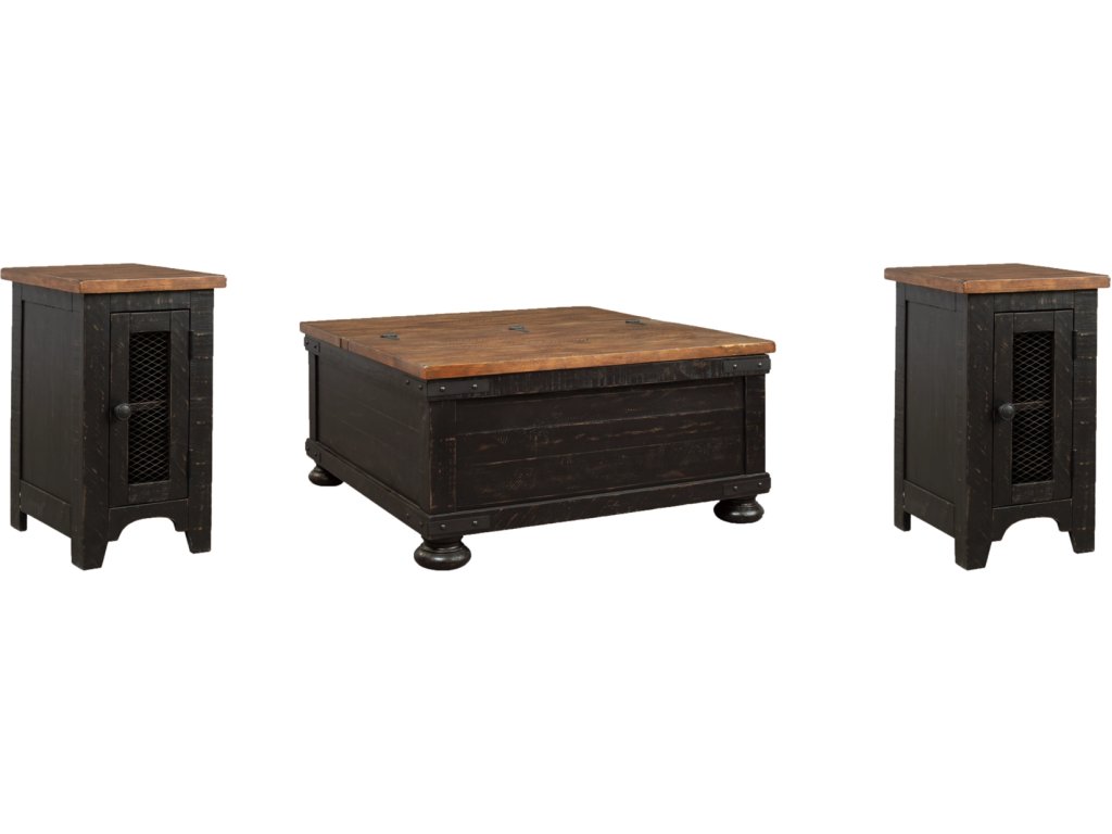Valebeck Coffee Table and 2 Chairside End Tables - main image