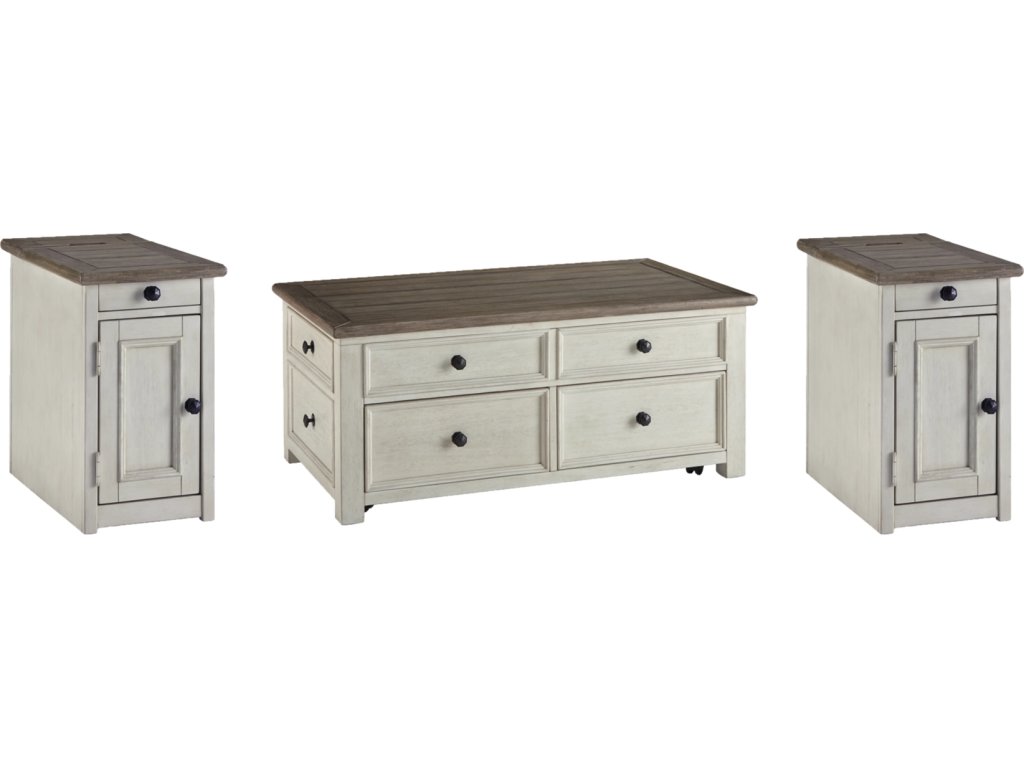 Bolanburg Coffee Table and 2 Chairside End Tables - main image