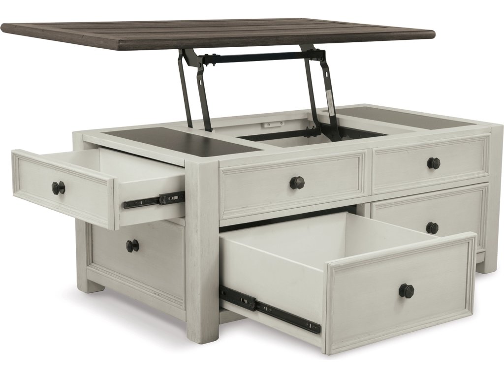 Bolanburg Coffee Table and 2 Chairside End Tables with Console - image 12