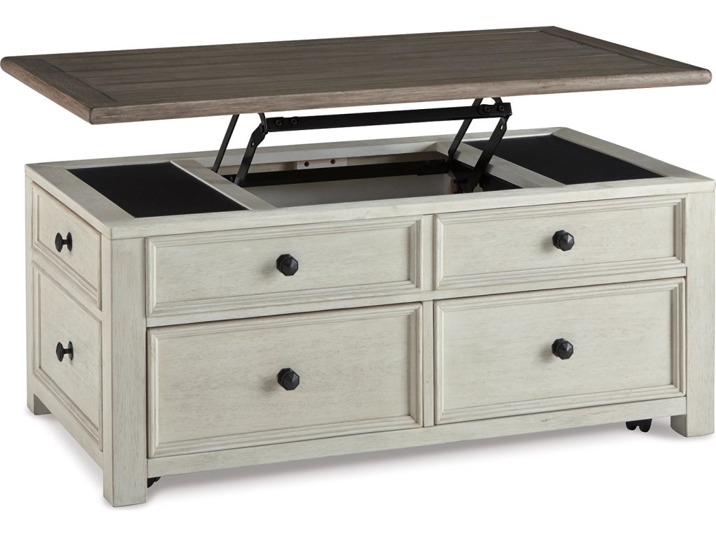 Bolanburg Coffee Table and 2 Chairside End Tables with Console - image 11