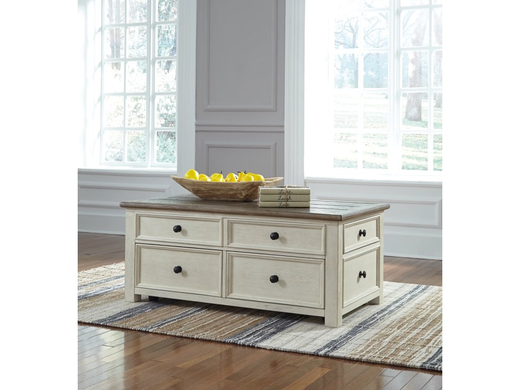 Bolanburg Coffee Table and 2 Chairside End Tables with Console - image 18