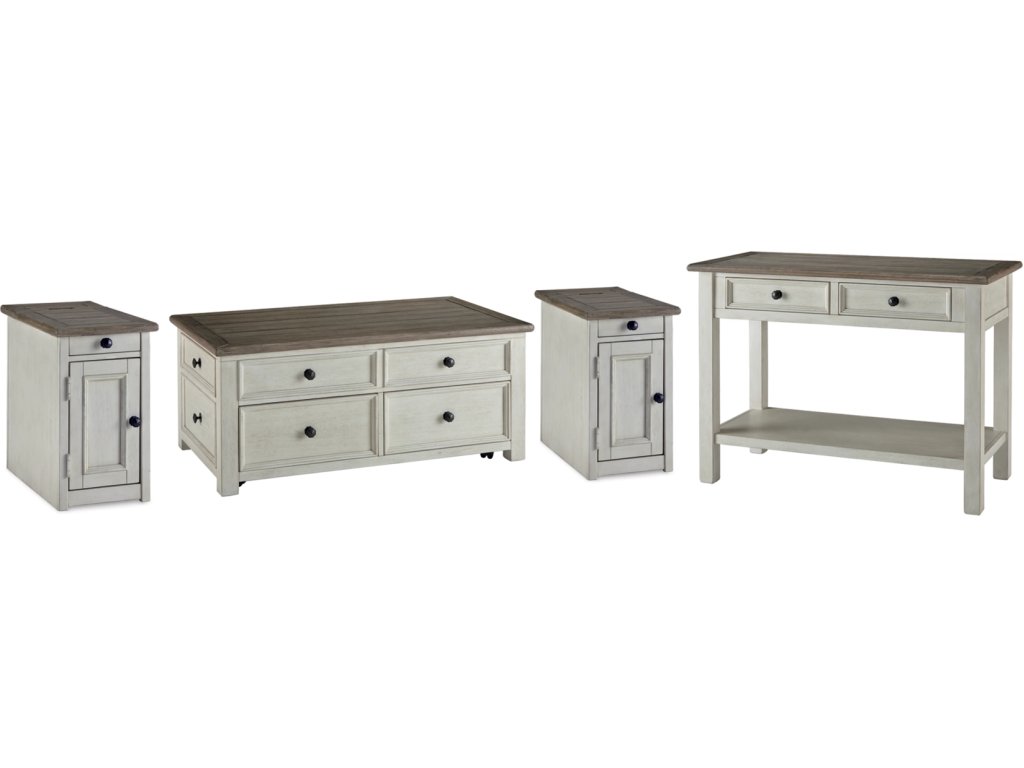 Bolanburg Coffee Table and 2 Chairside End Tables with Console - main image