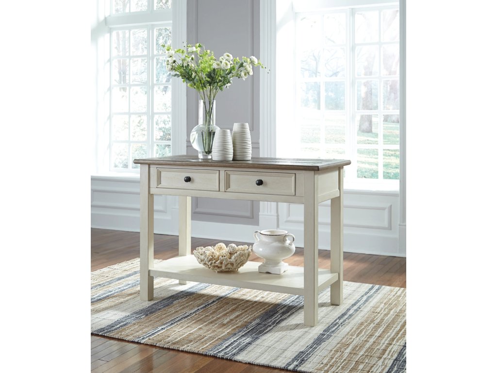 Bolanburg Coffee Table and 2 Chairside End Tables with Console - image 16