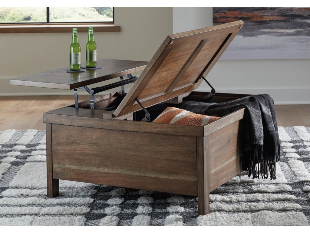 Moriville Lift-top Coffee Table and 2 Chairside End Tables - image 15