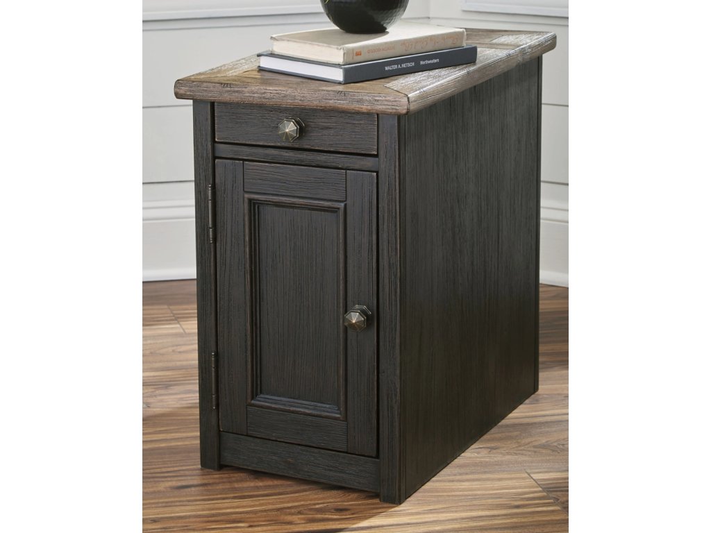 Tyler Creek Chairside End Table with USB Ports & Outlets - image 1