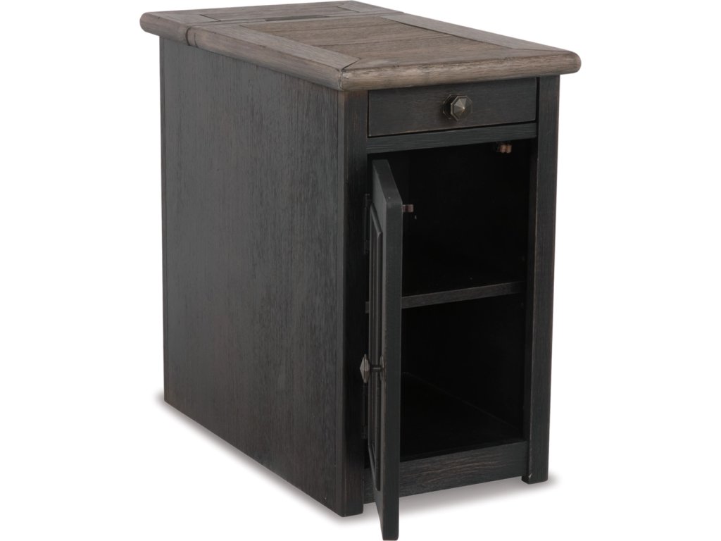 Tyler Creek Chairside End Table with USB Ports & Outlets - image 4