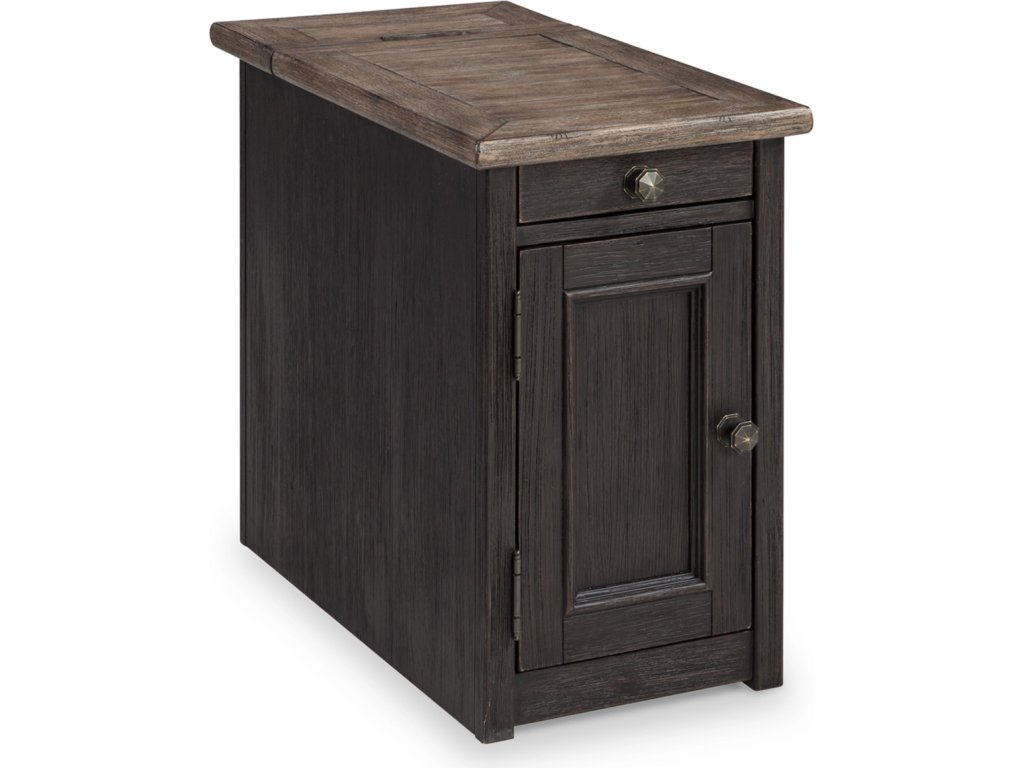 Tyler Creek Chairside End Table with USB Ports & Outlets - main image